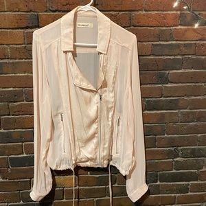 Blank NYC Sheer Moto Jacket